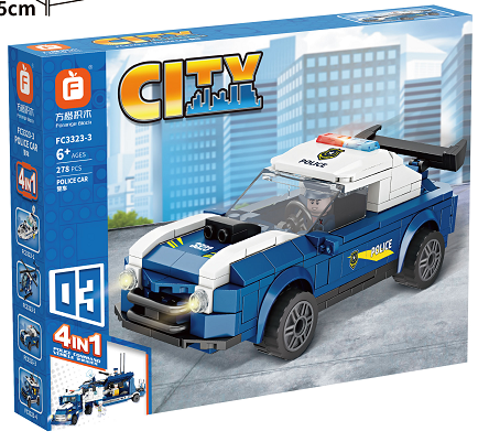 4-in-1 Police Vehicle Series Patrol Car(4-3)