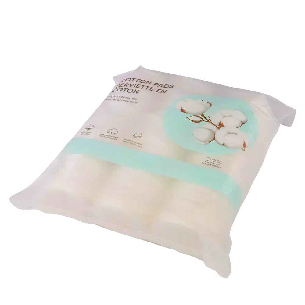 MINISO Round Soft Dual-Sided Cotton Pads (225 Count)