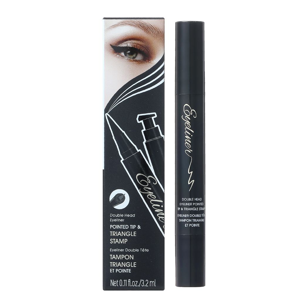 Double Head Eyeliner (Pointed Tip & Triangle Stamp)
