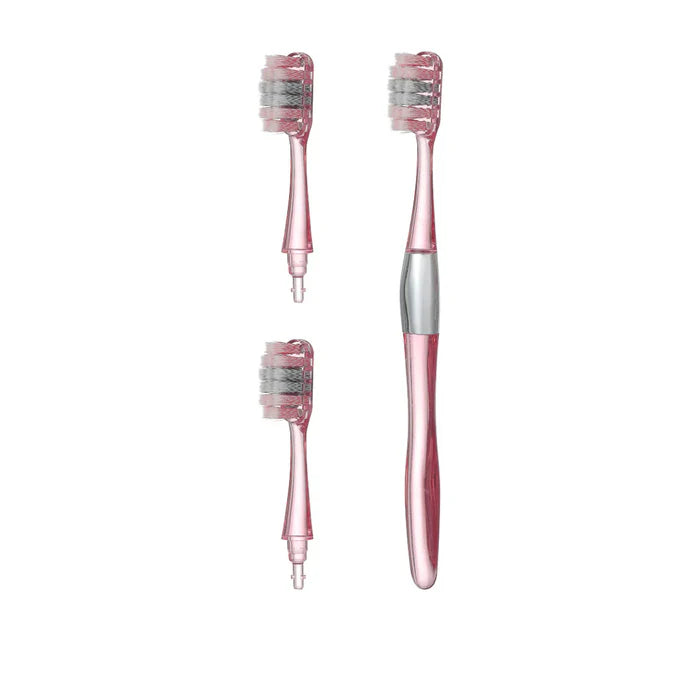 Toothbrush with Replaceable Heads (1 Handle & 3 Heads)