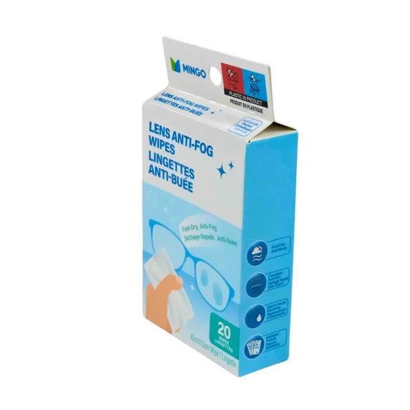 MINGO Lens Anti-Fog Wipes (20 Individual Packs)